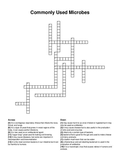 microbes crossword clue|8 letter microbes crossword.